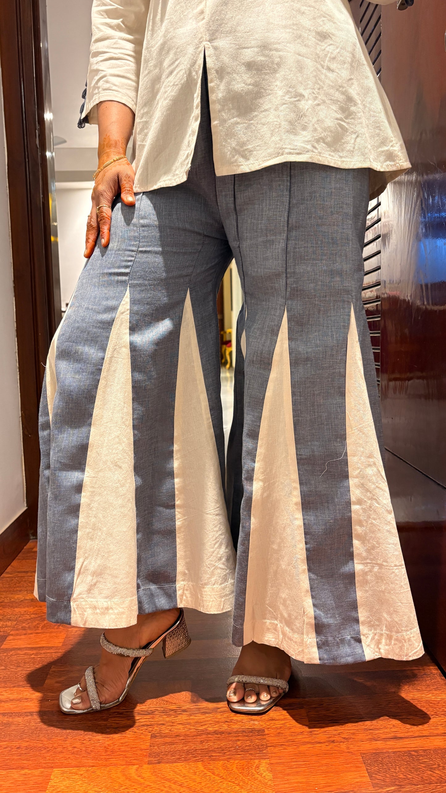 "ANAIYA" - Panelled Bell bottom Co-ord set