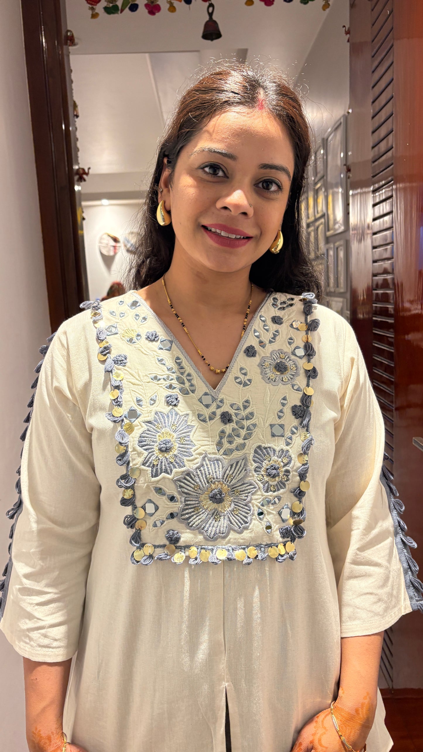 "ANAIYA" - Panelled Bell bottom Co-ord set