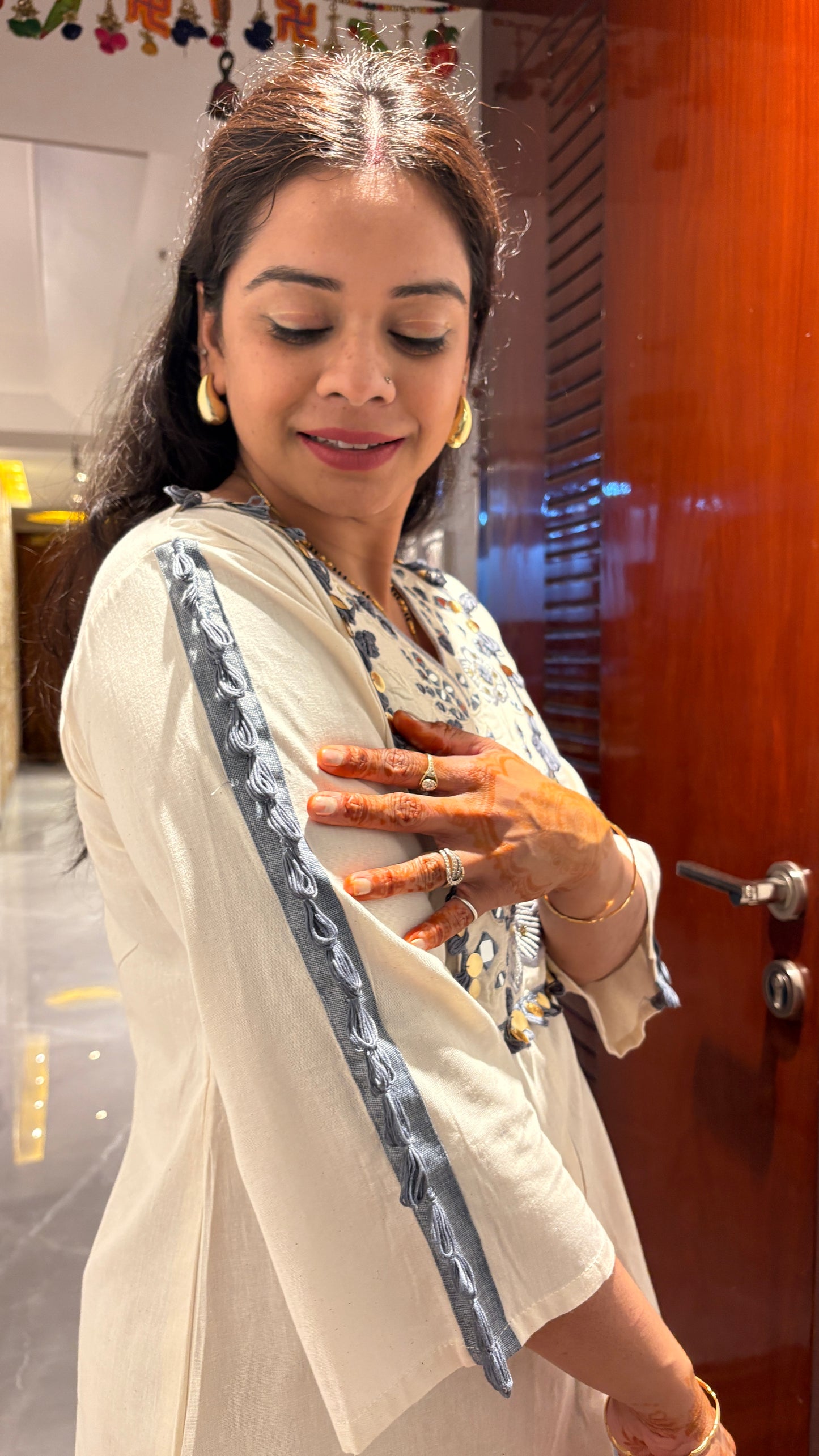 "ANAIYA" - Panelled Bell bottom Co-ord set