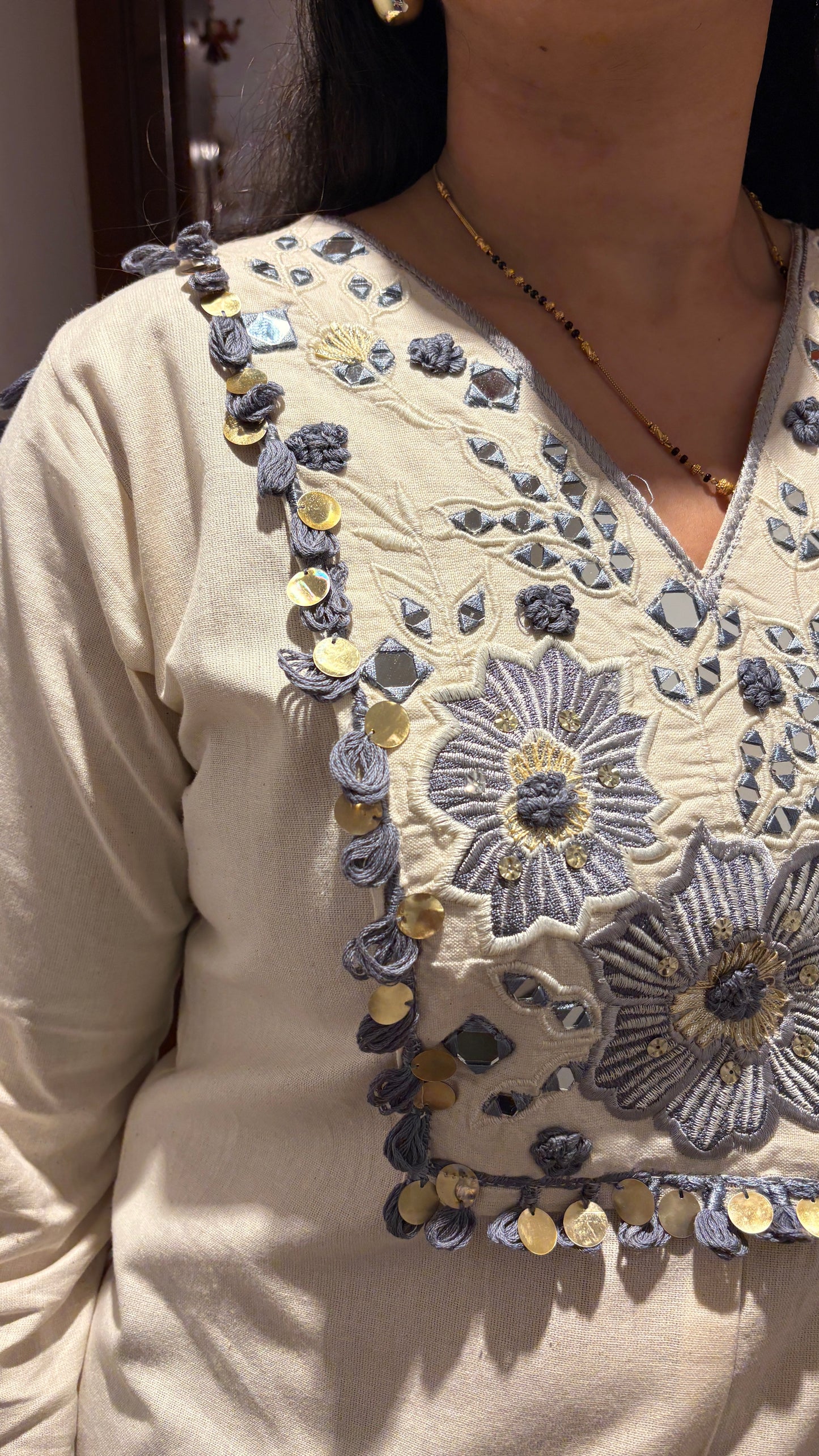 "ANAIYA" - Panelled Bell bottom Co-ord set