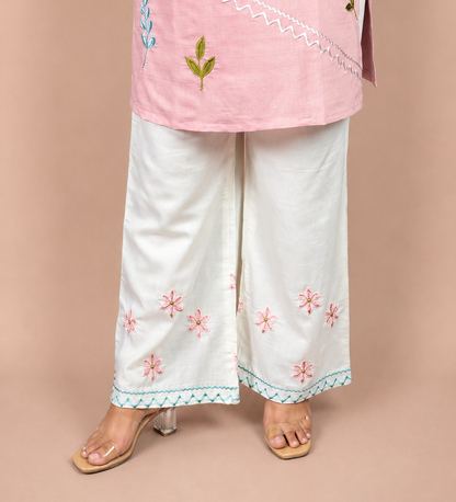 "RABIA"- Floral Thread Embroidered Co-ord Set