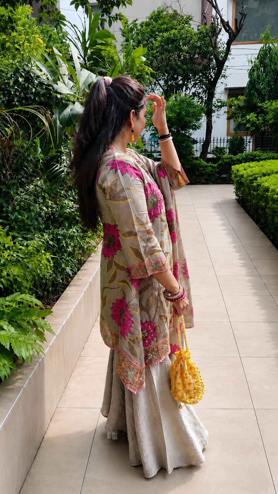 "NAAZ"- Hand-Work Sharara Luxe Suit Set