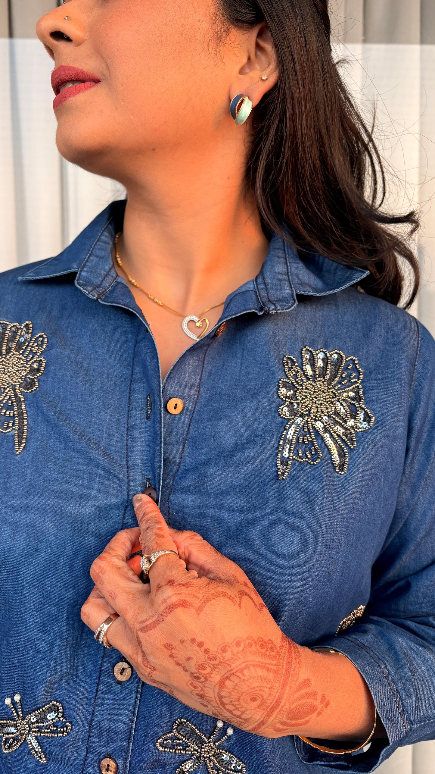 "AAYRA"- Denim Co-ord Set