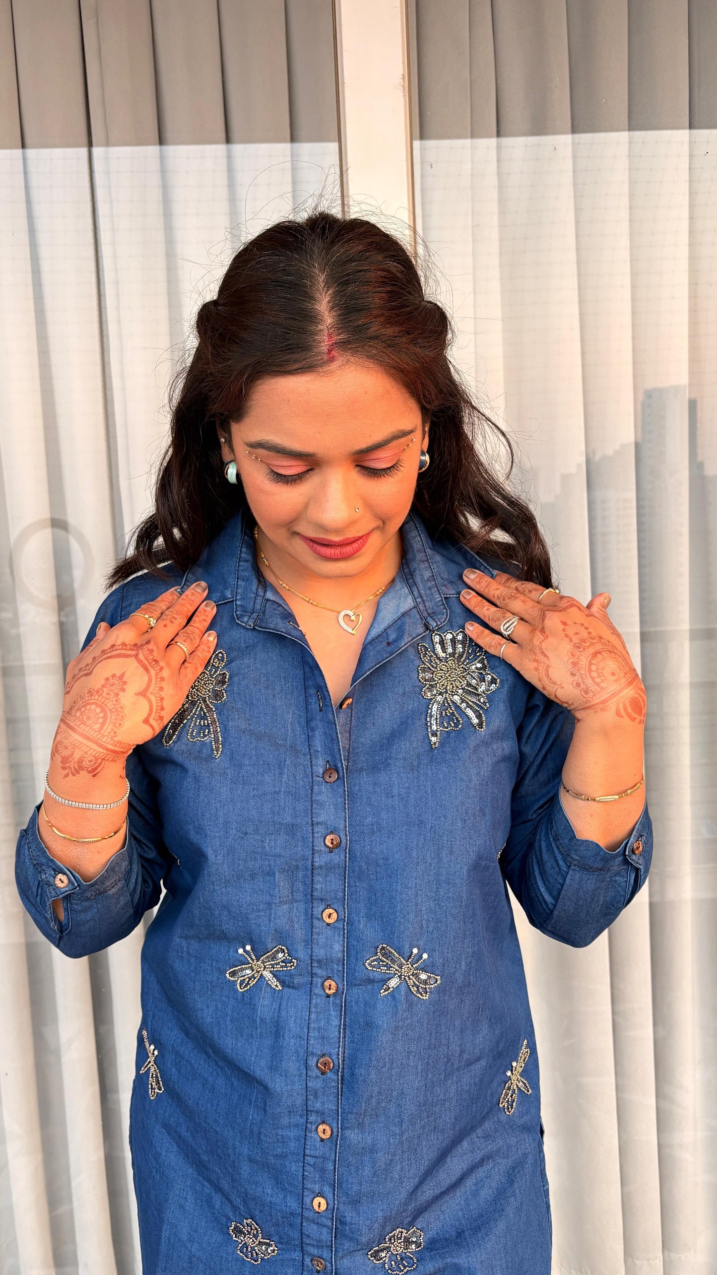 "AAYRA"- Denim Co-ord Set