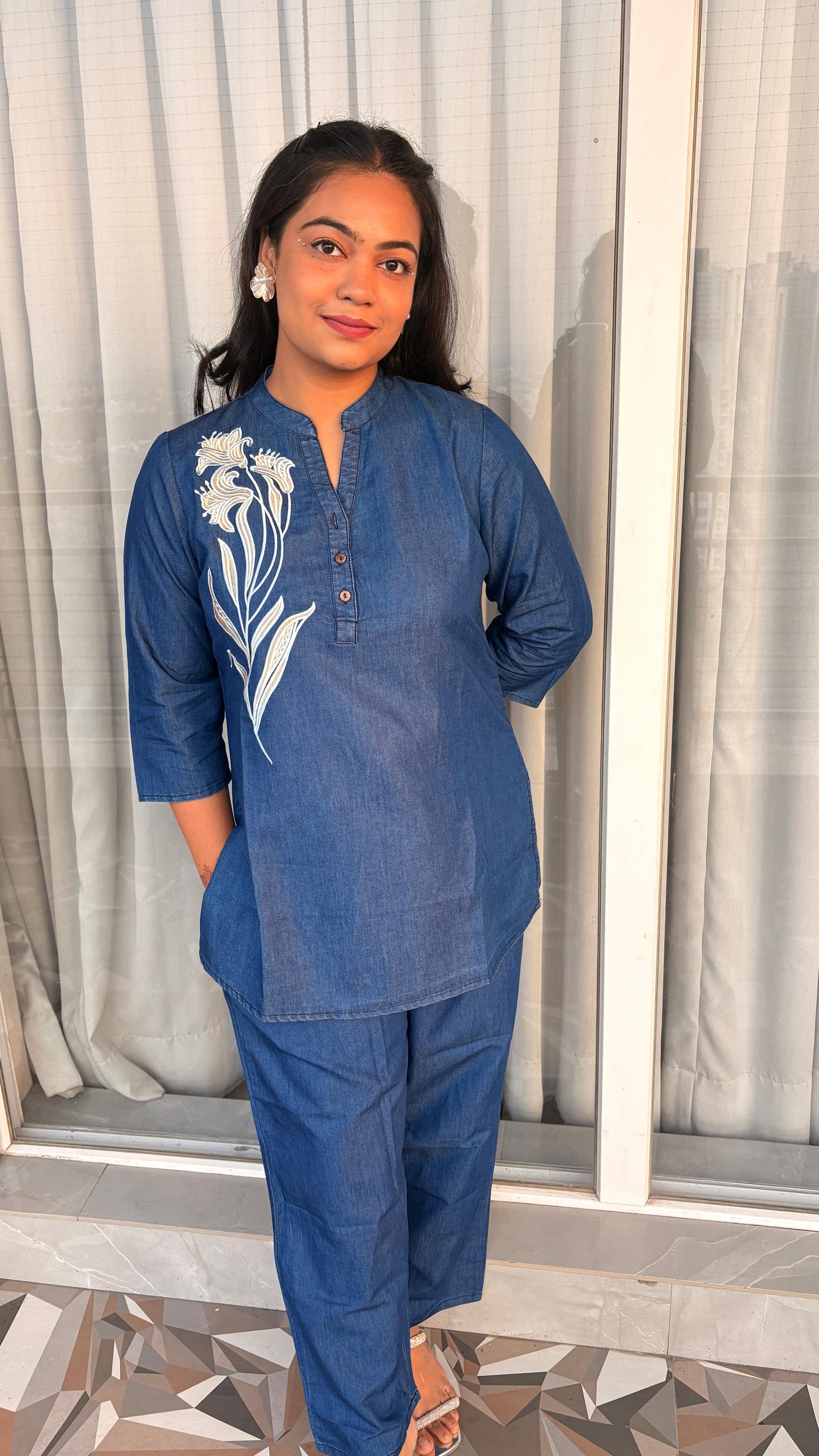"NAYRA"- Denim Short Kurti