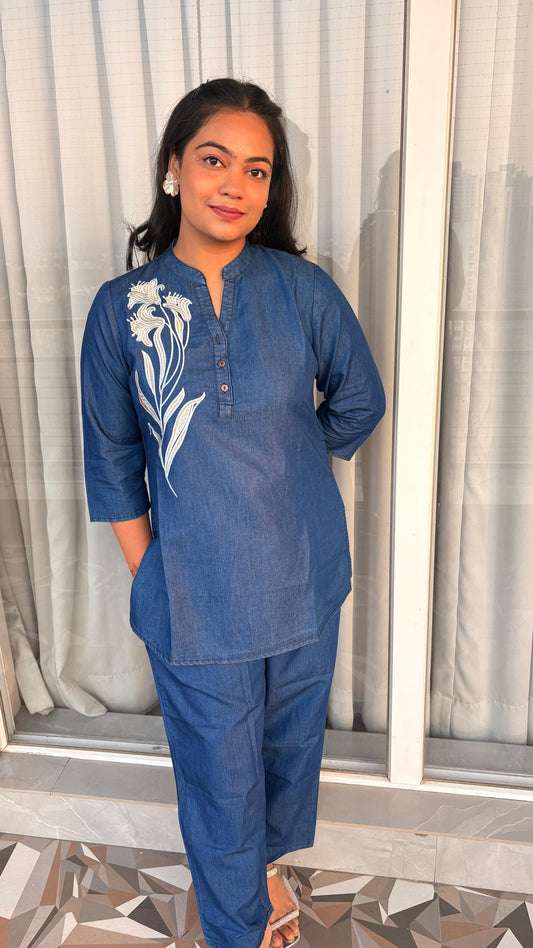 "NAYRA"- Denim Short Kurti