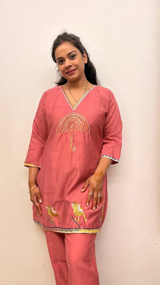 "ZUKOON" - Rose Co-ord Set