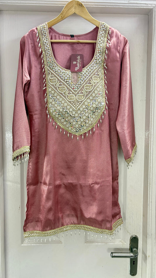 "AERINA"- Dusty Rose Festive Suit Set