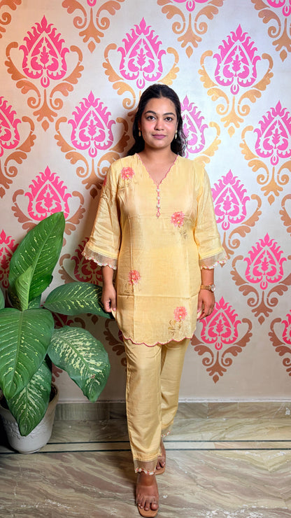 "MARIGOLD" -Pastel Yellow Co-ord Set