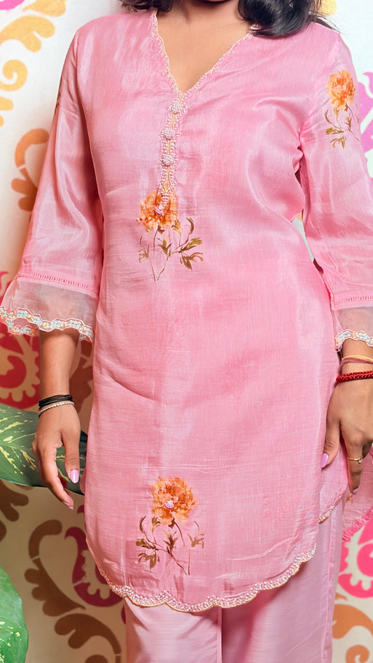 "BLOSSOM" -Blush Pink Co-ord Set